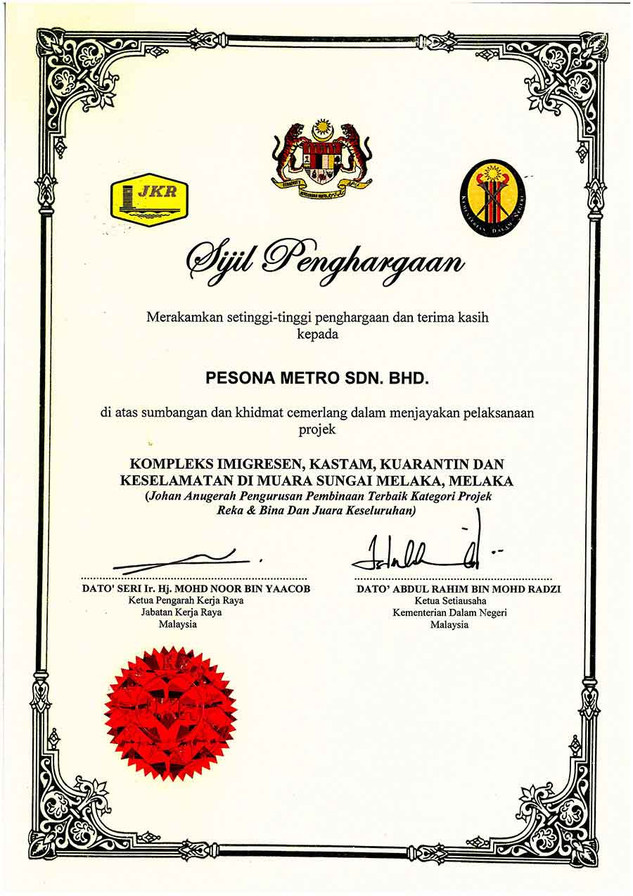 Pesona Metro Berhad Construction Polyurethane Products Modular Panels Developer
